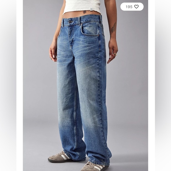 BDG Denim - BDG Mid-Vintage Wash 90s Baggy Boyfriend Jeans